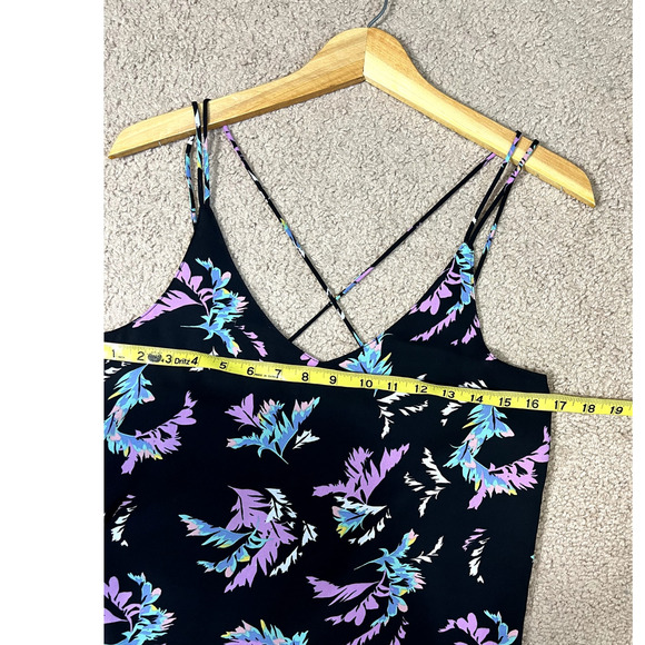Women's Criss Cross Cotton On Floral Tank Top XS - Picture 3 of 5